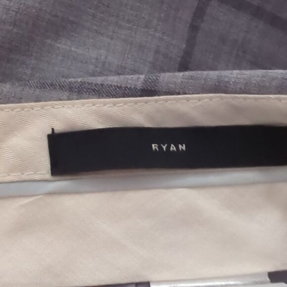 Banana Republic Gray Plaid Dress Pants - Picture 7 of 8